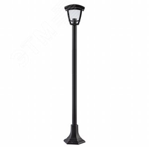 Светильник садово-парковый 6гран черный напольный 112см E27 IP44(У1) НТУ 07-40-004 Валенсия 3 (60)