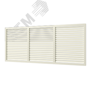 Экран радиаторный из ПВХ профиля 600х1500, цвет Слоновая кость