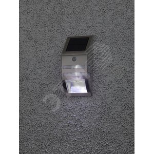 Фасадный светильник Хром, на солнечной батарее, 3LED, 50lm ERFS012-26