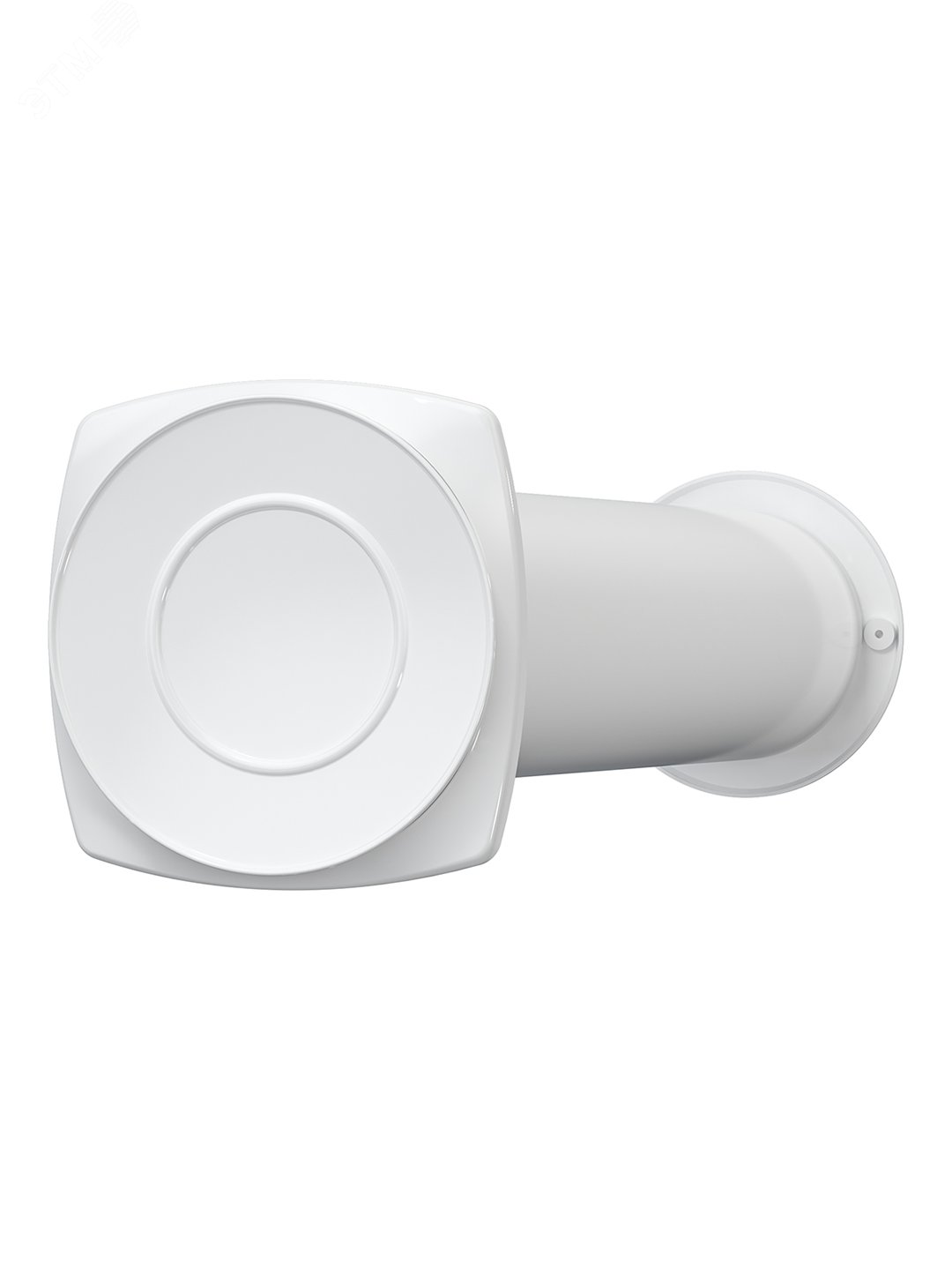 Клапан приточный КИВ D100 с внешней пластиковой решеткой РКН и устройством регулирования притока воздуха