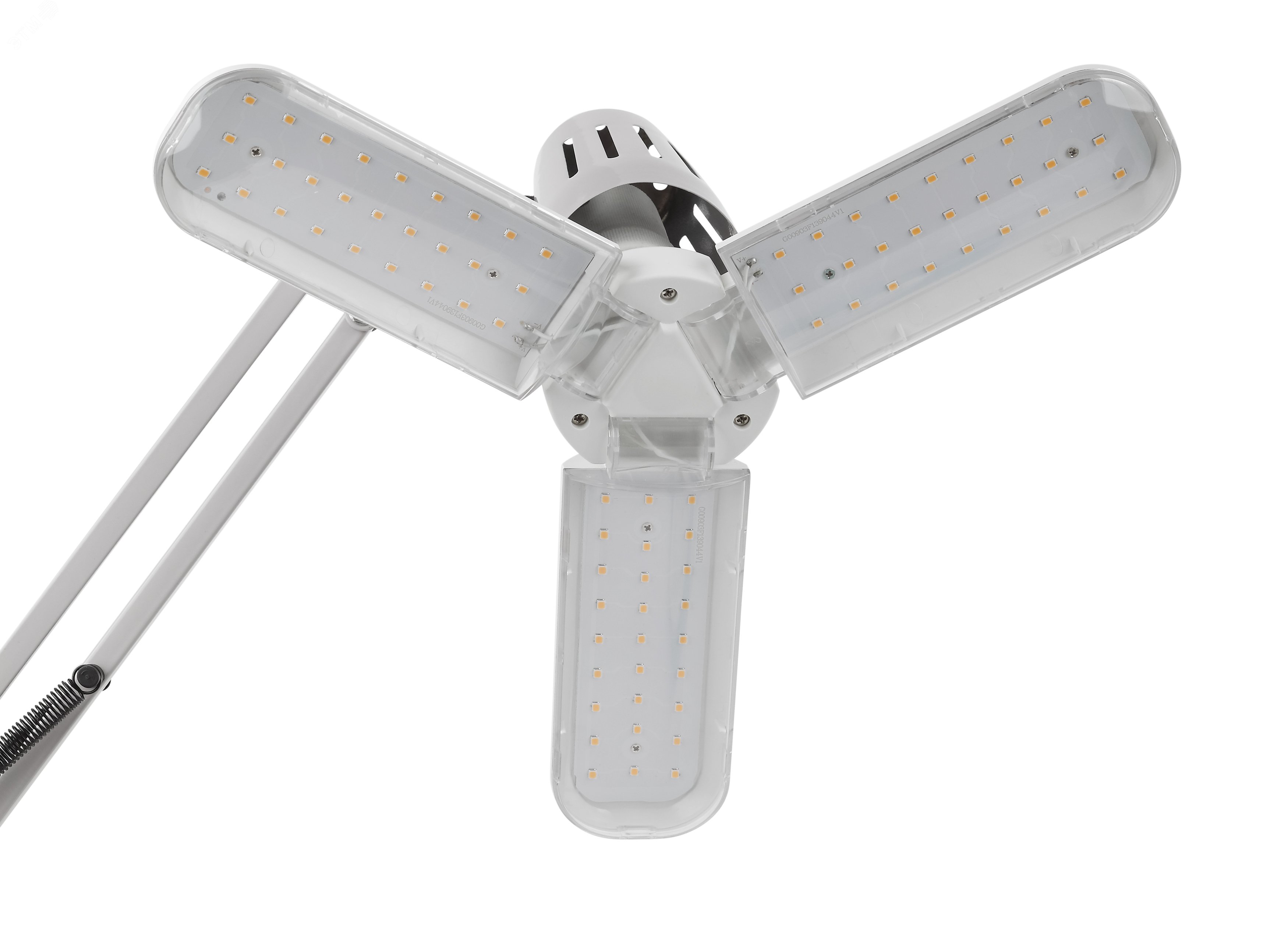 Фитолампа для растений светодиодная FITO-24W-Ra90-E27-FOLD 3-х лепестковая полного спектра 24 Вт Е27