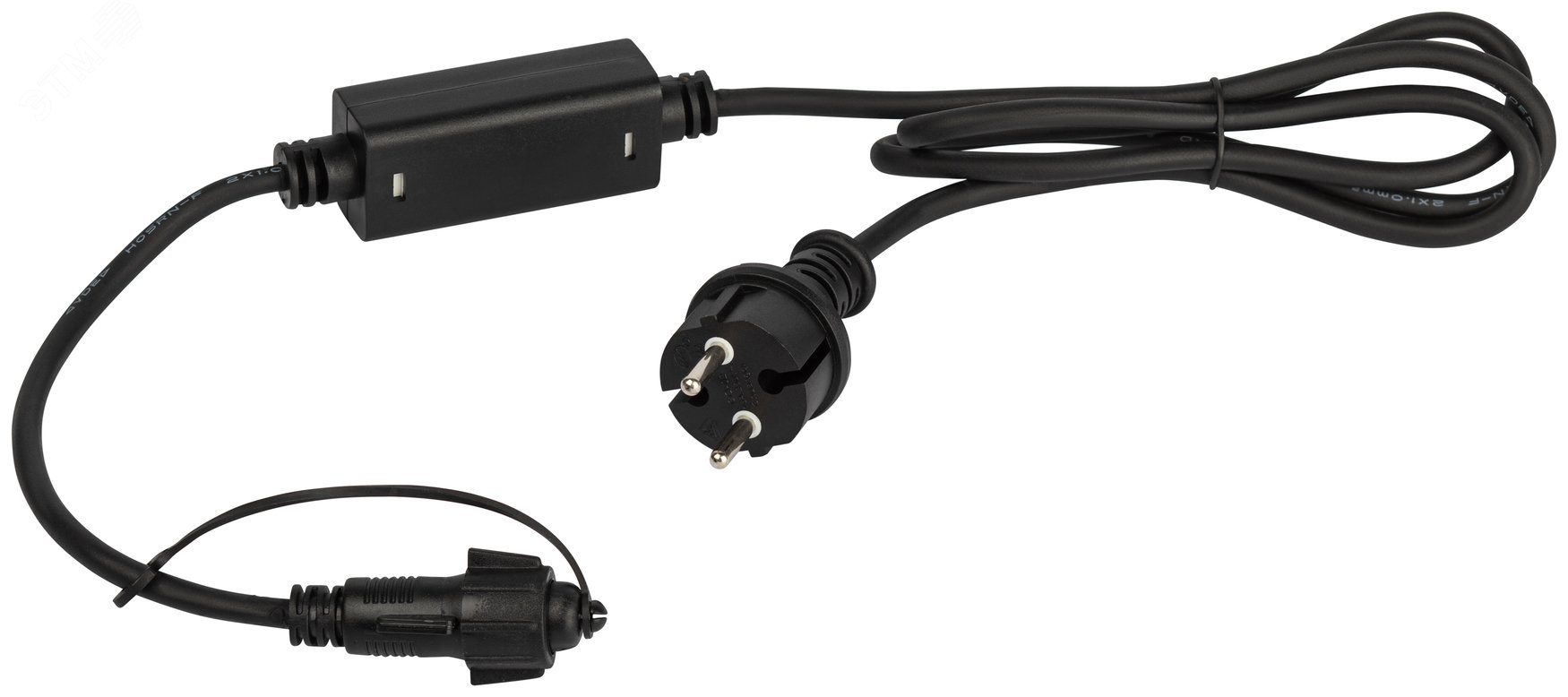 Шнур питания ERAPS-K800х800 Вт 6А каучук черный