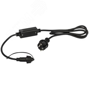 Шнур питания ERAPS-K800х800 Вт 6А каучук черный