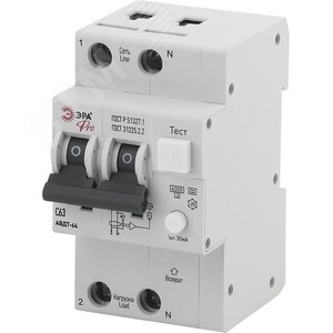 Автоматический выключатель дифференциального тока Pro NO-902-02 АВДТ 64 (А) C63 30mA 6кА 1P+N