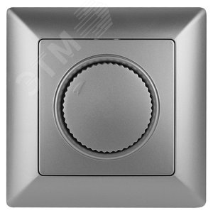 Светорегулятор Intro Solo 4-401-03 поворотный, 600Вт 230В, IP20, СУ, алюминий