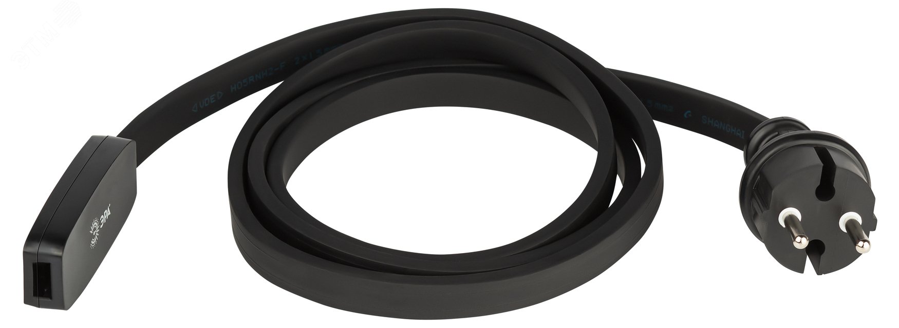 Набор для подключения Белт-лайт (шнур питания с вилкой+ коннектор, на 2 жил.), черный ERABL- SET