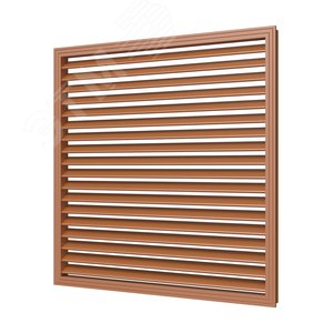 Экран радиаторный из ПВХ профиля 600х600, цвет Вишня