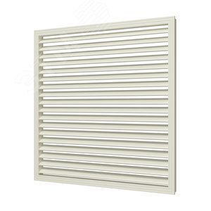 Экран радиаторный из ПВХ профиля 600х600, цвет Слоновая кость