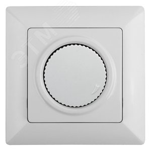 Светорегулятор Intro Solo 4-401-01 поворотный, 600Вт 230В, IP20, СУ, белый
