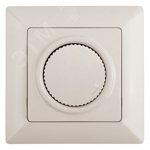 Светорегулятор Intro Solo 4-401-02 поворотный, 600Вт 230В, IP20, СУ, слоновая кость