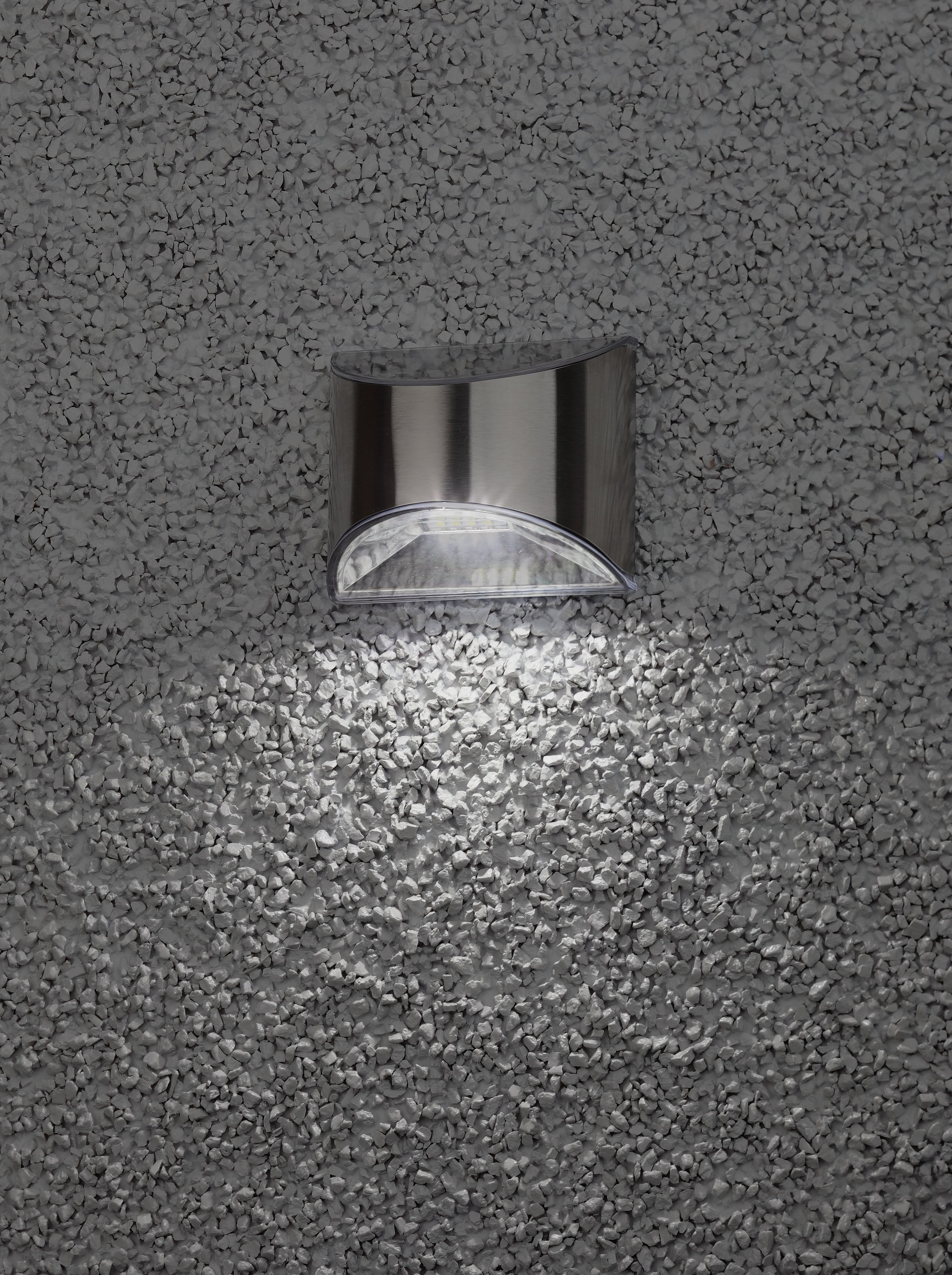 Фасадная подсветка Хром, на солнечной батарее, 4LED, 7lm ERAFS024-38