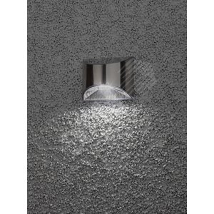 Фасадная подсветка Хром, на солнечной батарее, 4LED, 7lm ERAFS024-38