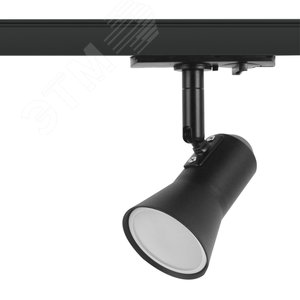 Трековый светильник однофазный TR37-GU10 BK под лампу MR16 черный