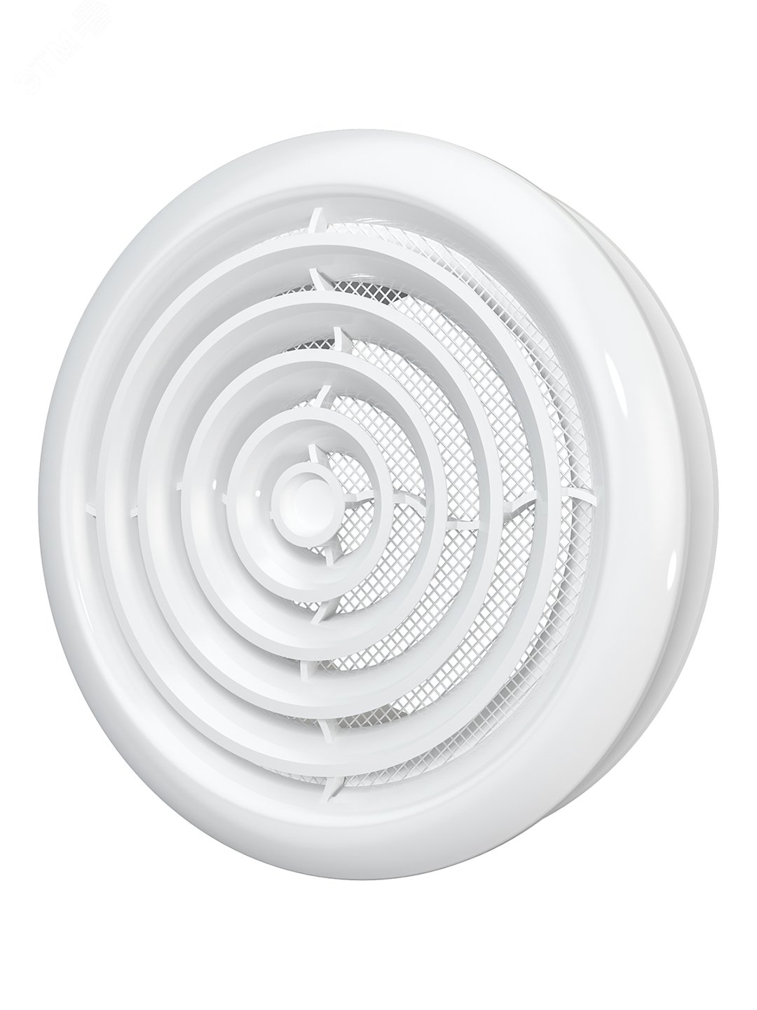 Диффузор приточно-вытяжной со стопорным кольцом и фланцем D200