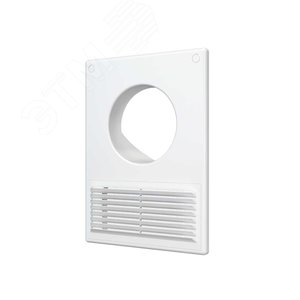 Решетка вентиляционная пластиковая разъемная 185х254 фланец D100/60х120