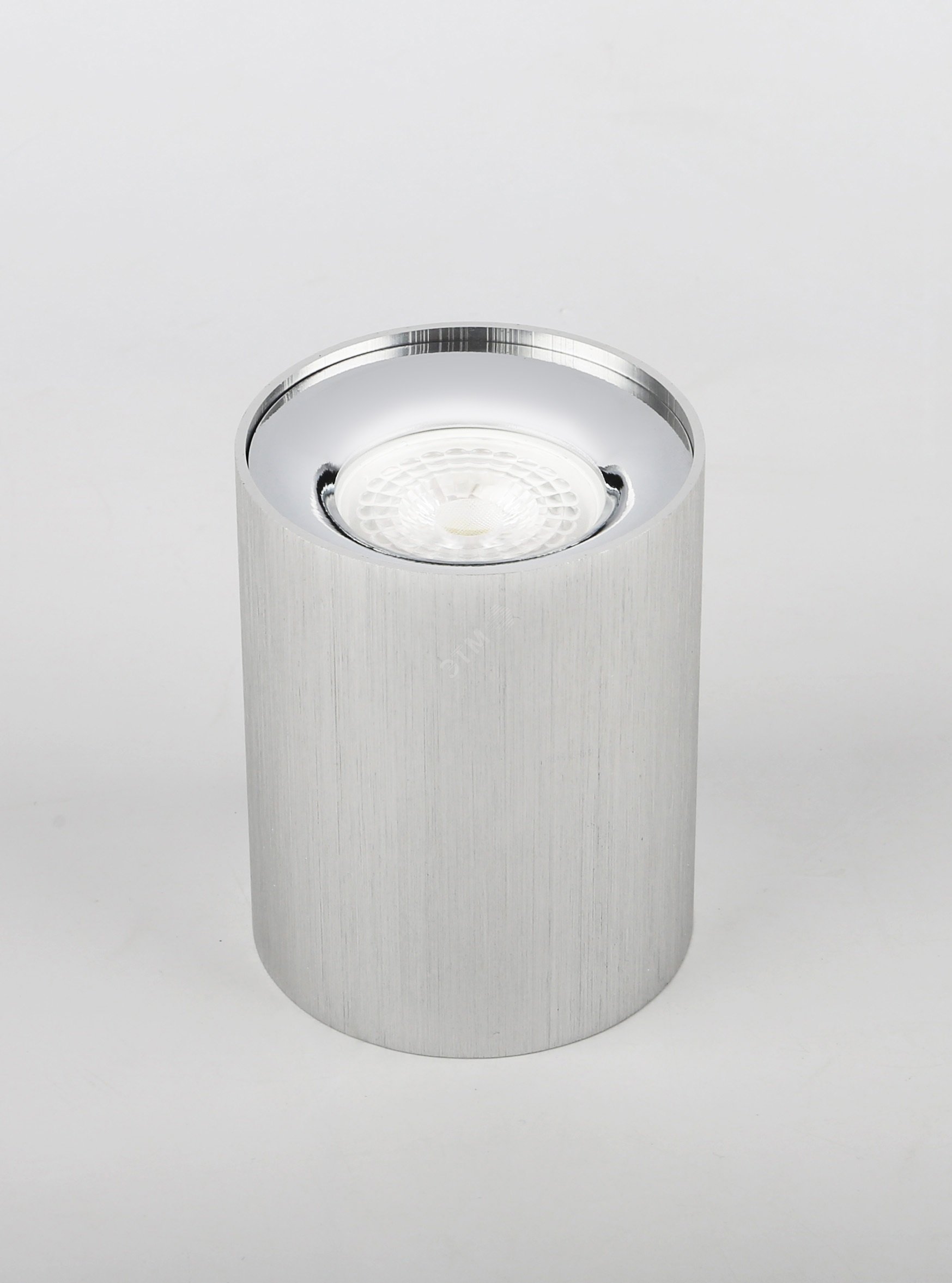 Подсветка накладной, GU10, D80*100мм, серебро/ хром (50/700)