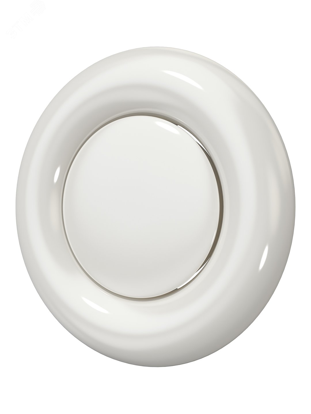 Анемостатт вытяжной металлический разъемный с фланцем окрашенный D100