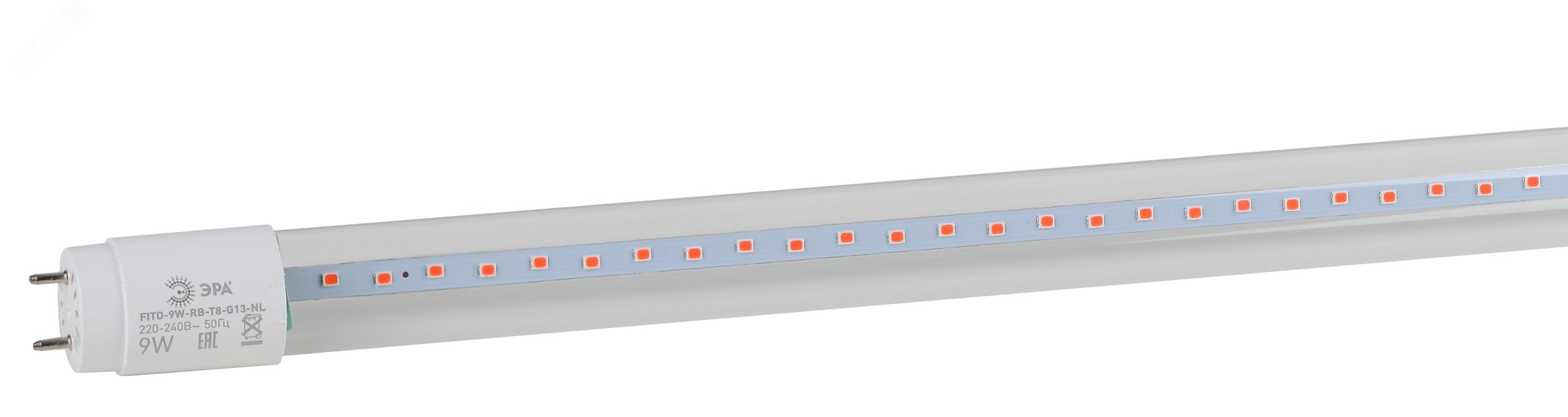 Лампа светодиодная сине-красная Т8 для профессионального выращивания растений FITO-9W-RB-Т8-G13-NL