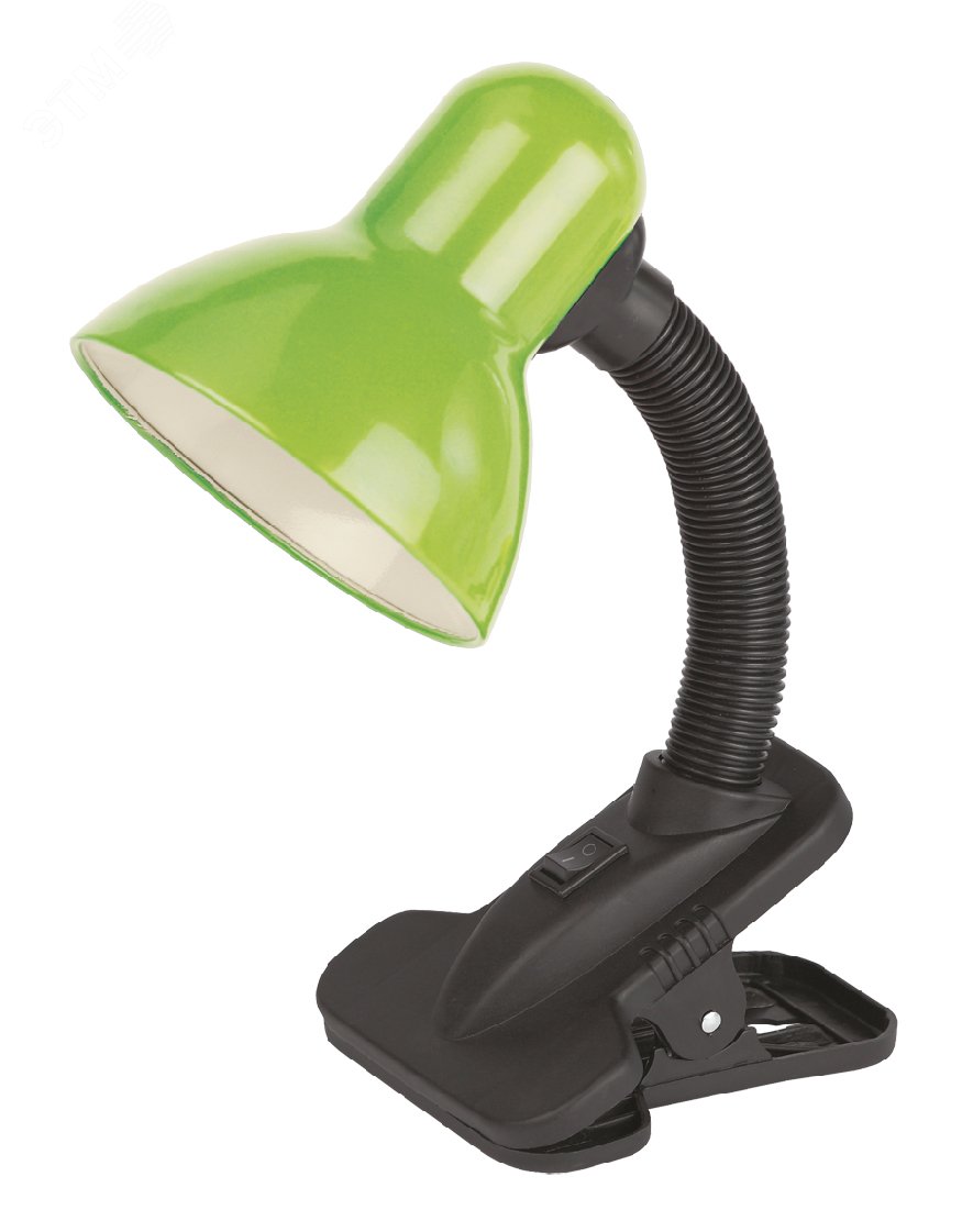 Светильник настольный N-212-Е27-40W-GR на прищепке зелёный