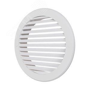 Решетка наружная вентиляционная круглая D186 с фланцем D150, из ASA пластика