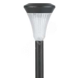 Садовый светильник на солнечной батарее, пластик, черный, 31 см SL-PL31
