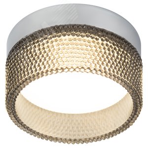 Встраиваемый светильник под лампу GX53 DK97 CH/BK хром черный