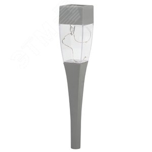 Светильник садовый на солнечной батарее, сталь, пластик, серый, 38 см SL-SS38-GLOW-2