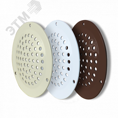 Решетка вентиляционная из окрашенной оцинкованной стали D50, комплект из 4 шт