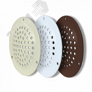 Решетка вентиляционная из окрашенной оцинкованной стали D50, комплект из 4 шт