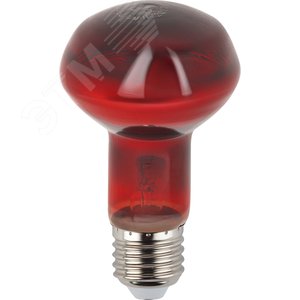 Инфракрасная лампа ИКЗК 230-60 R63 Е27 для обогрева животных 60 Вт Е27