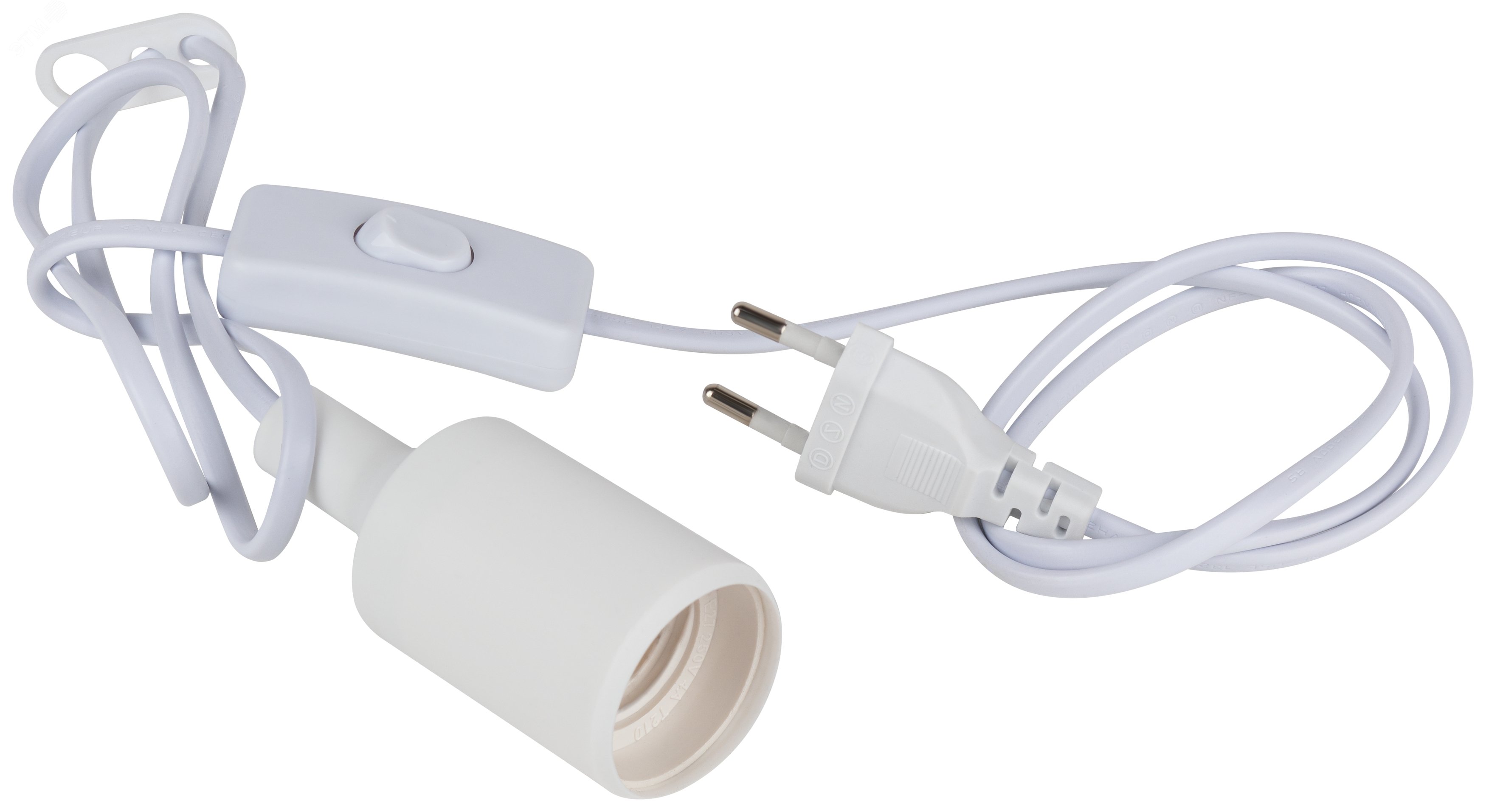 Светильник для растений FITO-Holder E27 с проводом и выключателем для фитоламп с цоколем Е27