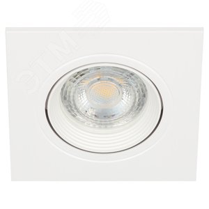 Светильник встраиваемый декоративный KL92-1 WH MR16/GU5.3 белый, пластиковый (MR16/GU5.3 в комплект не входит)