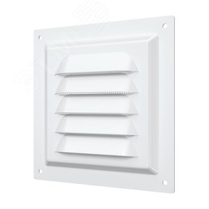 Решетка вентиляционная вытяжная стальная с покрытием полимерной эмалью 125х125
