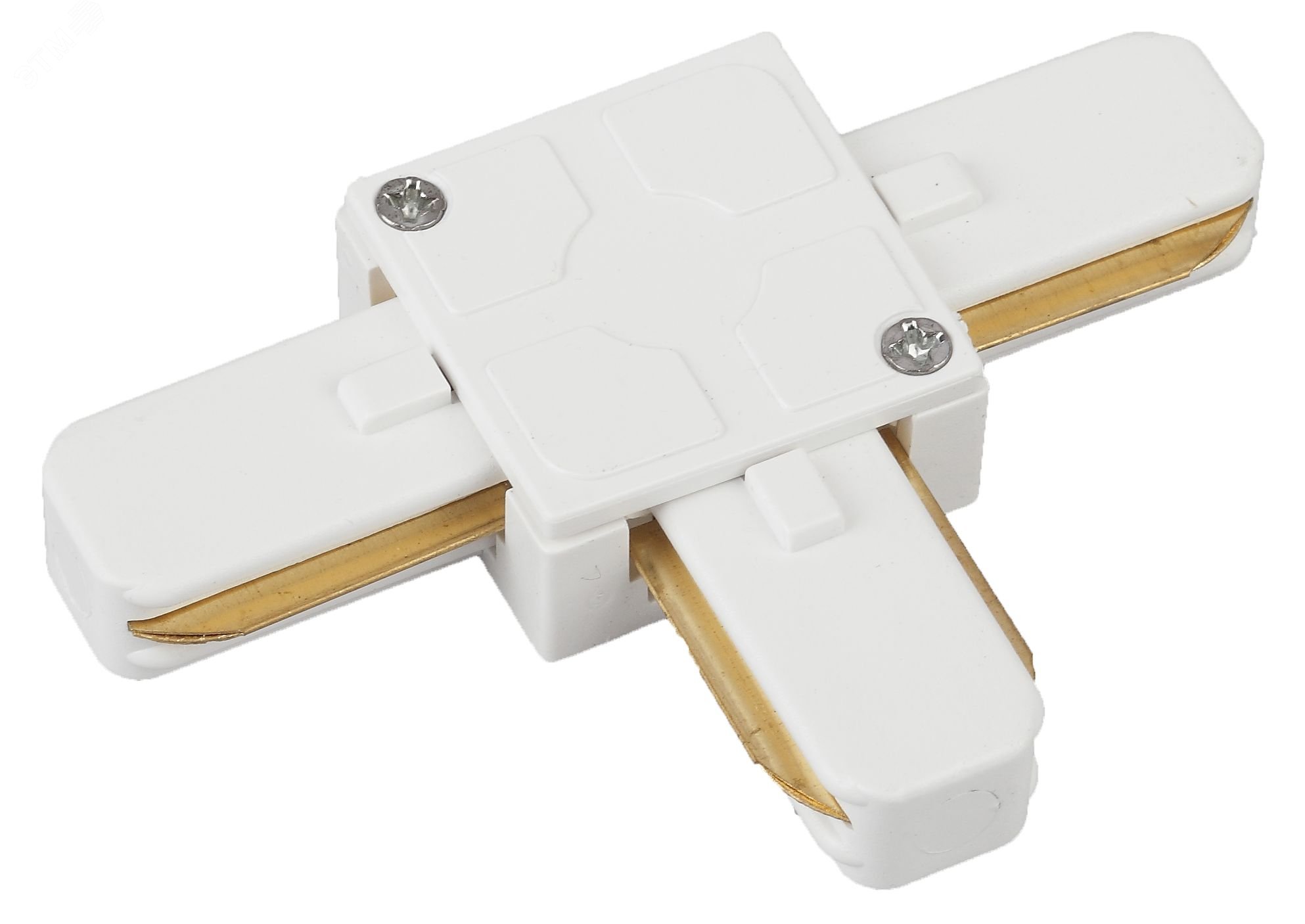 Коннектор для однофазного шинопровода Т-образный белый TR7-C 2W T WH