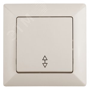 Переключатель Intro Solo 4-103-02 одноклавишный 10А-250В, IP20, СУ, слоновая кость