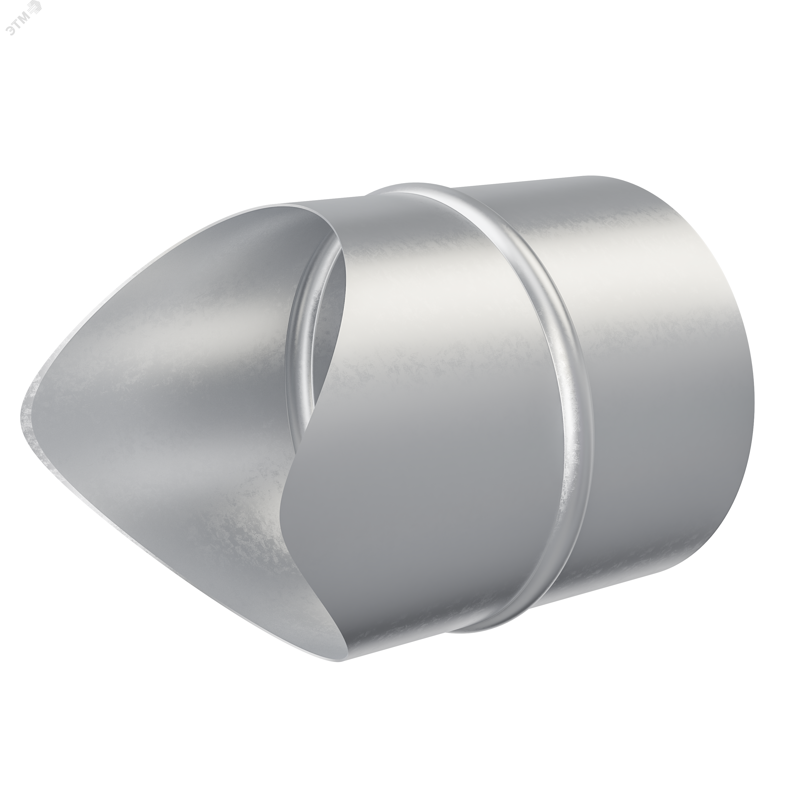 Врезка прямая из оцинкованной стали для круглых воздуховодов D160