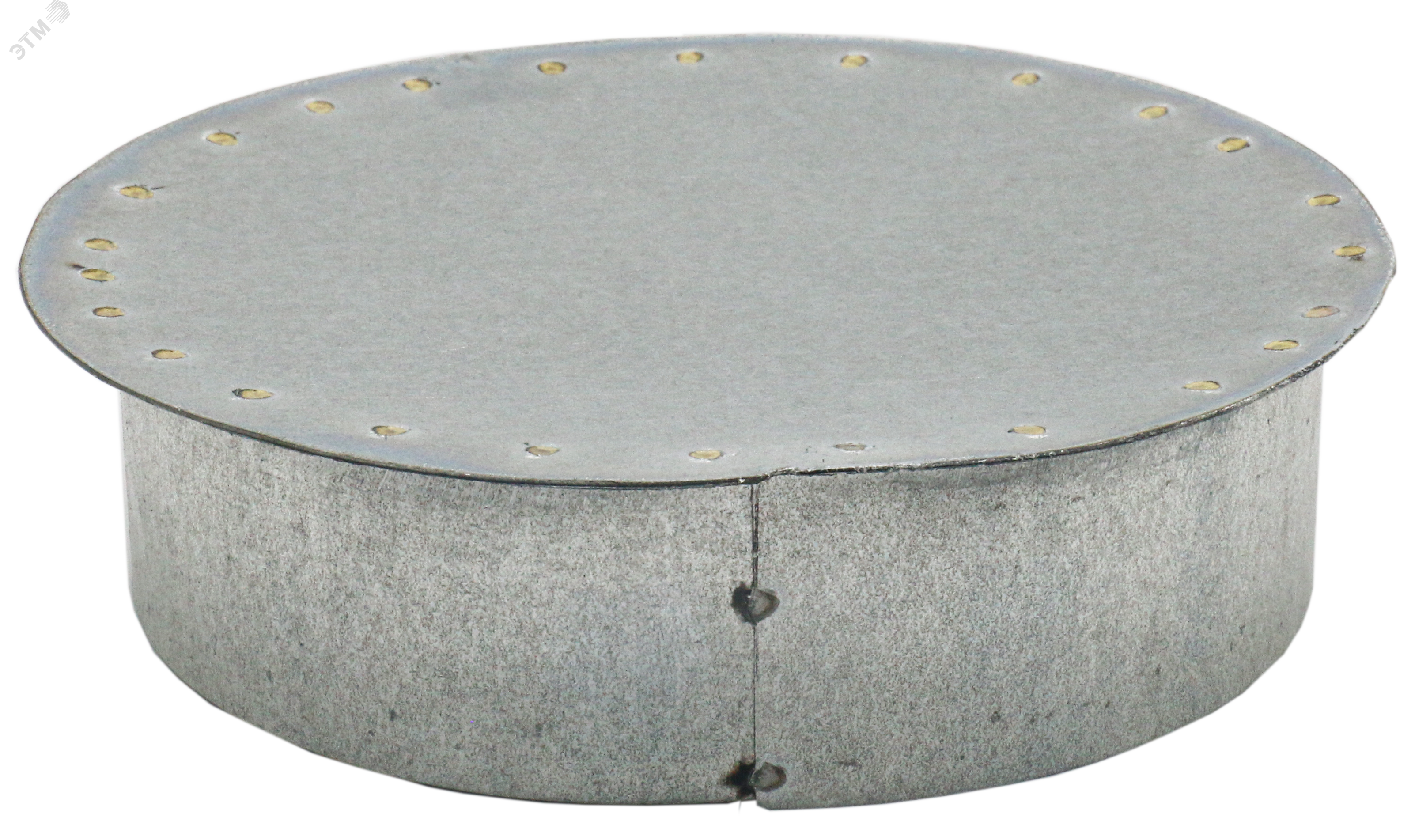 Заглушка из оцинкованной стали для круглых воздуховодов D125