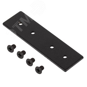 Коннектор TRM-S20-C прямой для накладного магнитного шинопровода NOVA TRM-S20 черный