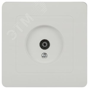 Розетка TV одиночная, IP20, СУ, белый Intro 7-301-01 Style