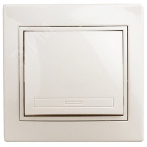 Выключатель Intro Plano 1-101-02 одноклавишный, 10А-250В, IP20, СУ, слоновая кость