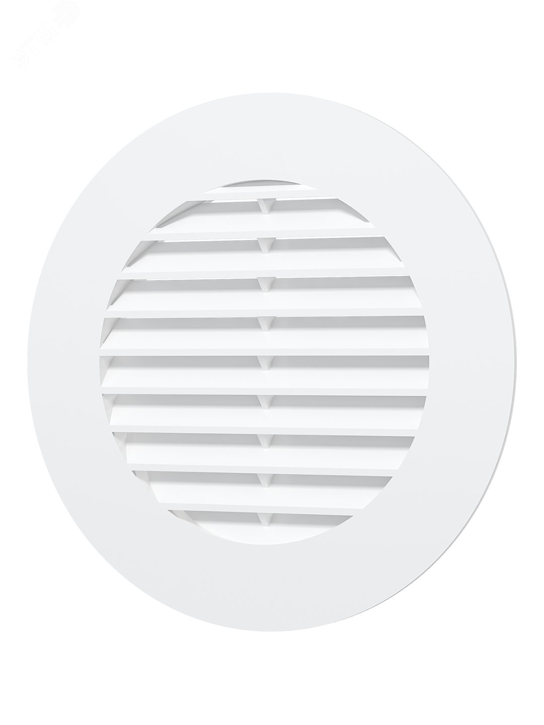 Решетка вентиляционная круглая D125 с фланцем D100