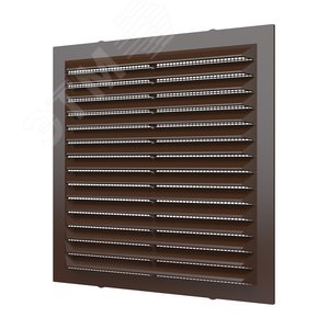 Решетка вентиляционная вытяжная, из ABS пластика 138х138, цвет Коричневый