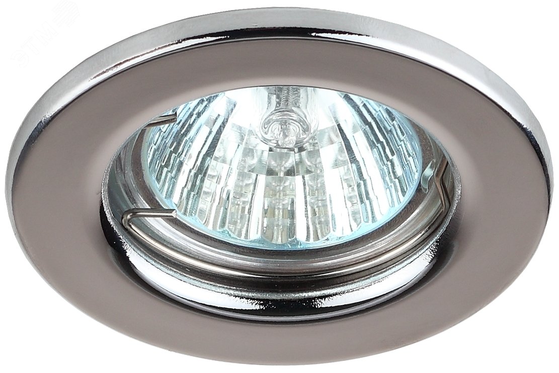 Светильник штампованный MR16,12V/220V, 50W хром ST1 CH