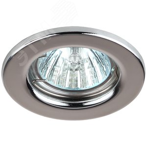 Светильник штампованный MR16,12V/220V, 50W хром ST1 CH