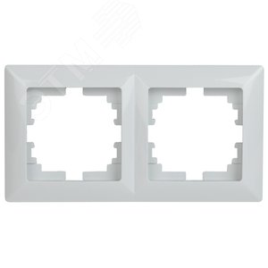 Рамка на 2 поста, СУ, Solo, белый, 4-502-01