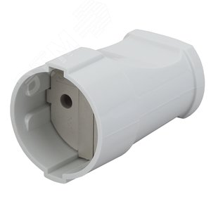 Розетка кабельная б/з прямая 10A белая (24/384/4608) Rx1-W