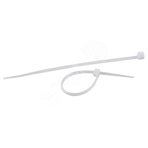 NO-KS0-02 Кабельная стяжка 2,5х150 Белый White (100 штук) (100 pcs) (400/7200)