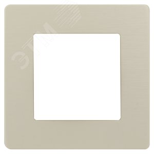 Рамка для розеток и выключателей Серия 12 12-5101-02 на 1 пост, Сатин, слоновая кость