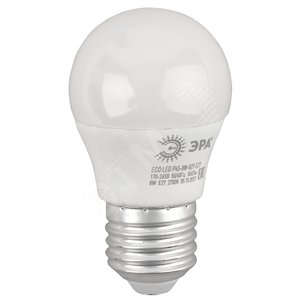 Лампа светодиодная LED P45-8W-827-E27(диод,шар,8Вт,тепл,E27)