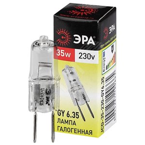 Лампа галогенная GY6.35-JCD-35W-230V (галоген, капсула, 35Вт, нейтр, GY6.35)